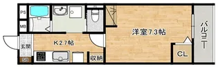 アリュール霊屋下【3階】の間取り