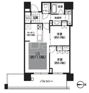 グランドメゾン浄水ガーデンシティフォレストゲートIII【2階】の間取り