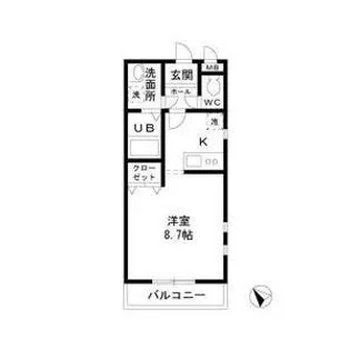 GREAT ADVANCE A棟【2階】の間取り