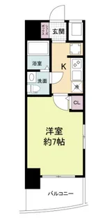 セレニテ桜川駅前プリエ【6階】の間取り