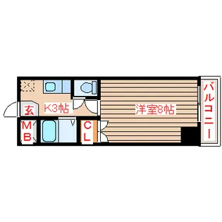 シャレード北仙台【2階】の間取り