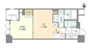 シティハウス東京新橋【2階】の間取り