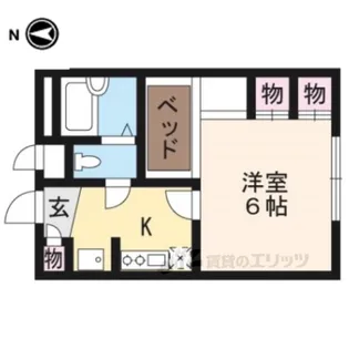 レオパレス滋野【2階】の間取り