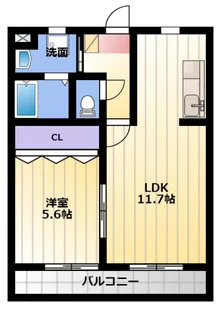 メニュエットII【3階】の間取り