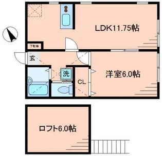 グリーンハイツ【1階】の間取り