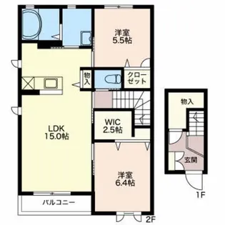 ショコラコート【2階】の間取り