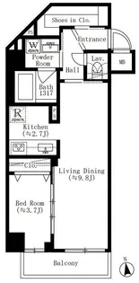 CREATIF文京江戸川橋【5階】の間取り