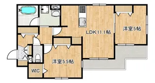 CITRUS Residens~シトラスレジデンス~ 西棟【2階】の間取り