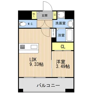 LIBTH松山【6階】の間取り