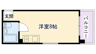 コーポラス城ヶ堀【4階】の間取り