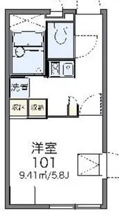 レオパレスエルパセオIII【1階】の間取り