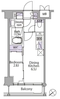 イプセ三軒茶屋【1階】の間取り