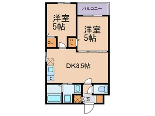 F mirai 昭和町【3階】の間取り