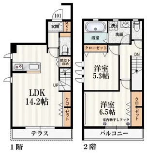 北烏山メゾンの間取り