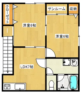 グランデアA【2階】の間取り