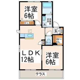 MASTメゾン桜木 A・B・C【1階】の間取り