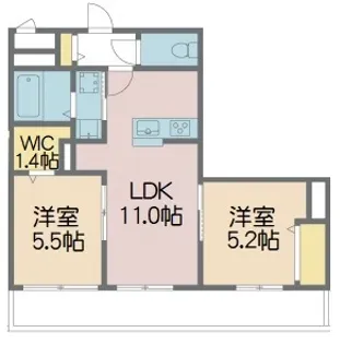 ヴィステリオ【2階】の間取り