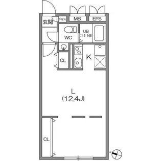 ZESTY駒沢大学II【4階】の間取り