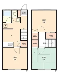 ハイツしらかばの間取り