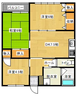 タウンナウII【1階】の間取り