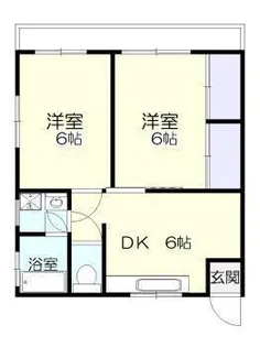 ひまわりハイツ【1階】の間取り