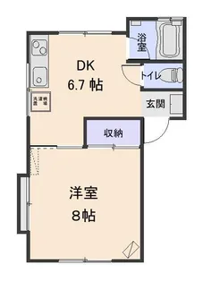 カトレアK【1階】の間取り