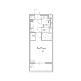 HOKULE’A SHIROGANE【6階】の間取り