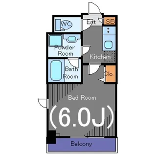 ガーラ・プレシャス高輪台【10階】の間取り