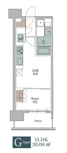 N’sパークレジデンス新宿御苑【14階】の間取り