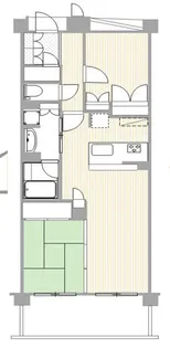アンビシャス西新井【1階】の間取り