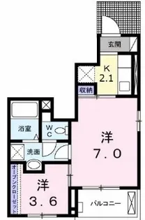 フリシュ I【1階】の間取り