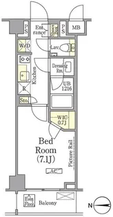 ザ・パークワンズ高輪【1階】の間取り