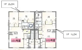アグロスコート A棟【1階】の間取り