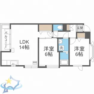 トラッパーII【2階】の間取り
