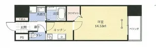 アークデュオ福島万世町【8階】の間取り