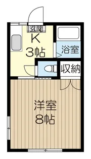 コーポ蘭【2階】の間取り