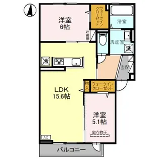 Lunaria【2階】の間取り