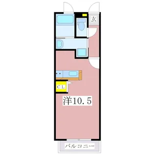 シャトーブリアンA4【2階】の間取り