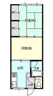 プリンセス荘【2階】の間取り