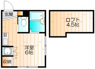 第9シバタハウス【2階】の間取り
