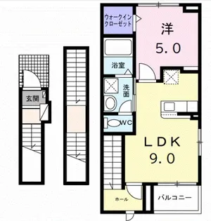 プラン デ エピ【3階】の間取り