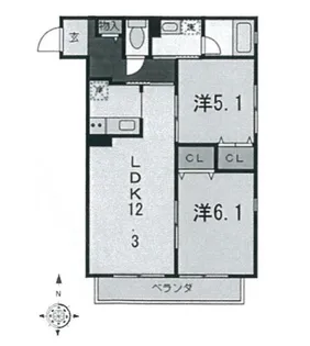 イレブン【2階】の間取り