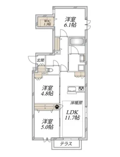 Lea Maison【1階】の間取り