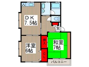 プレミール梅園【1階】の間取り