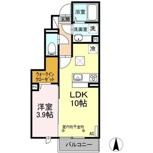 グラン・プラース G【1階】の間取り
