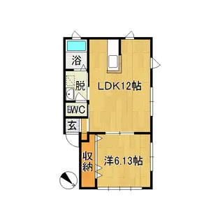 サンフラワーB【1階】の間取り