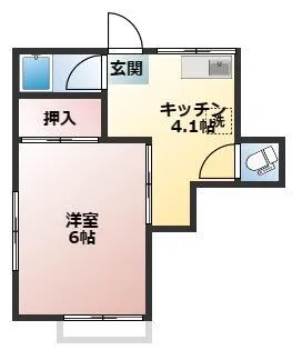 富士ハイツ【1階】の間取り