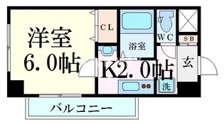 Un Castello 西院【6階】の間取り