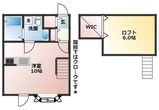 プリマ・ラ・フォンテ【1階】の間取り