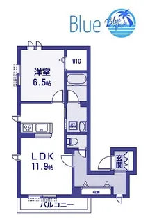 シャーメゾン鎌倉海岸【1階】の間取り
